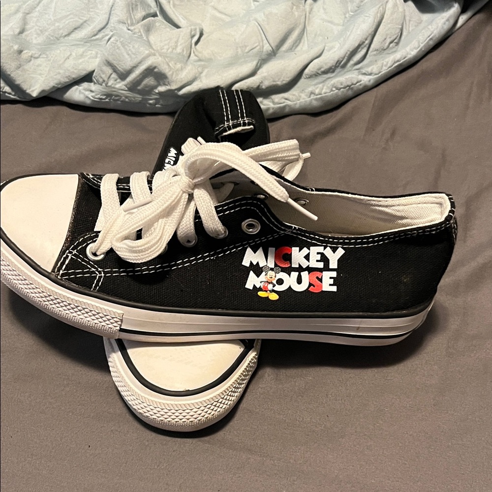 Mickey Mouse Black Canvas Sneakers - Picture 2 of 2